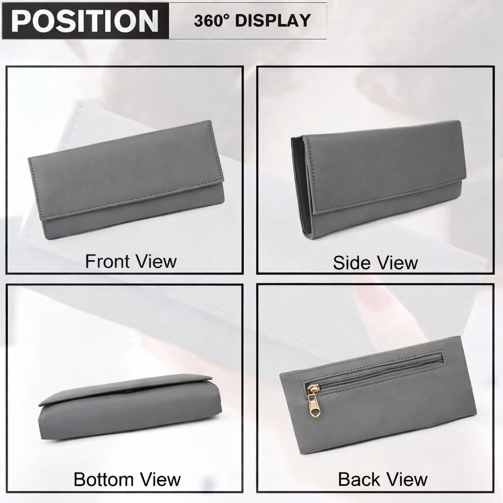 Premium Multi-Partition Clutch Bag for Women