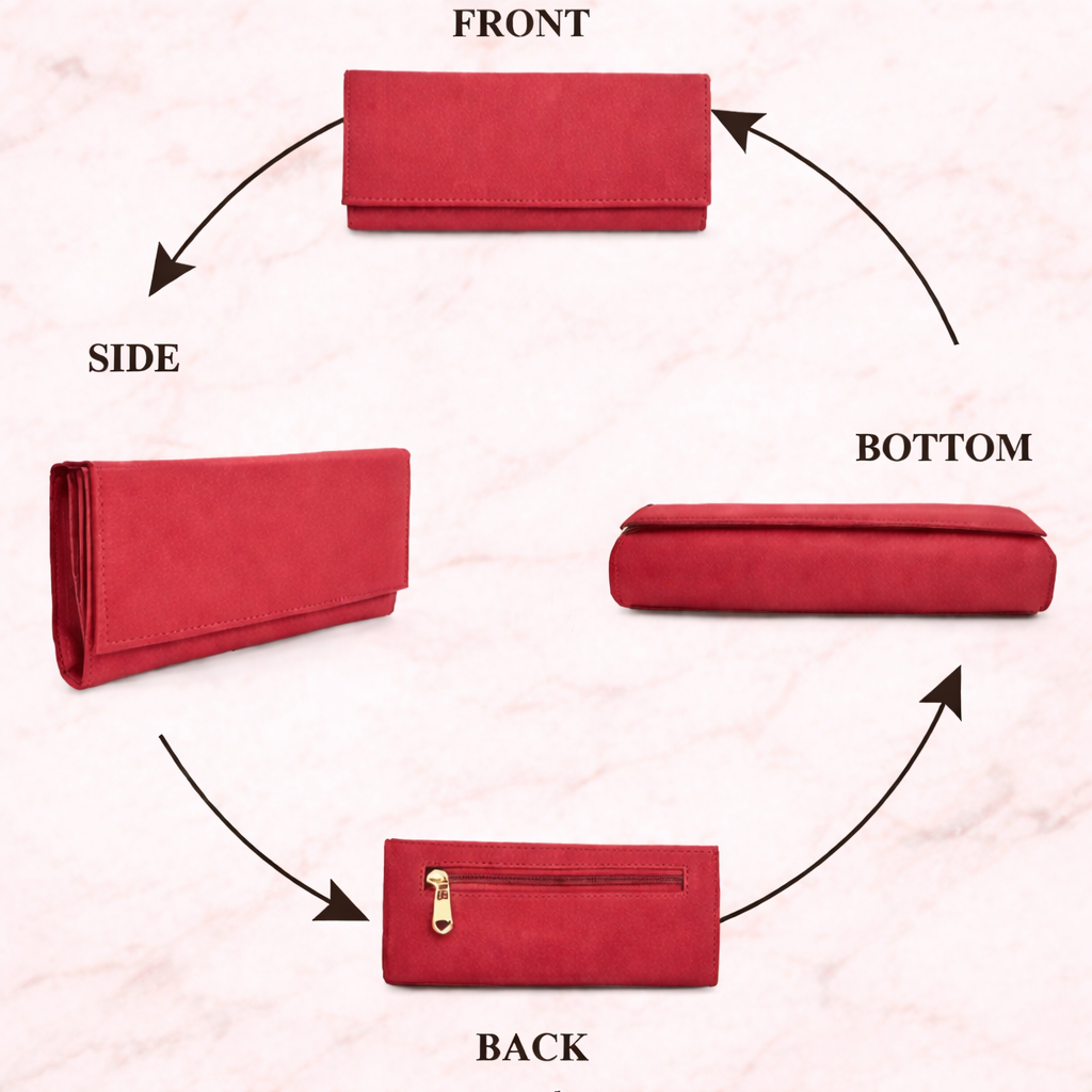 Premium Multi-Partition Clutch Bag for Women