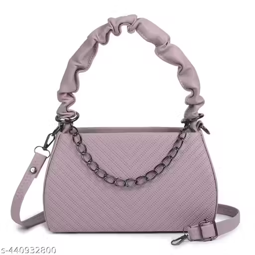 Stylish Textured Handbag with Sling | Premium Women Shoulder Bag (23x15x10 cm)