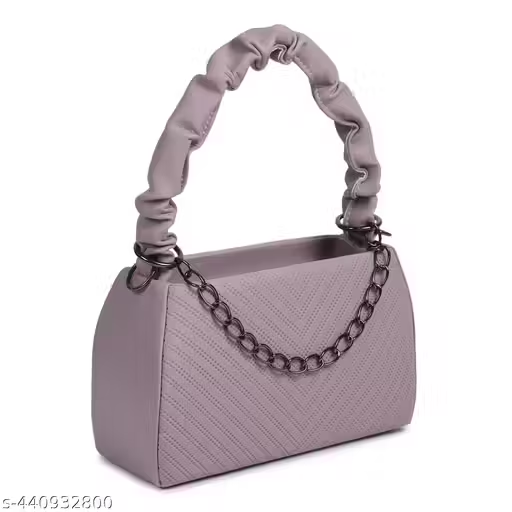 Stylish Textured Handbag with Sling | Premium Women Shoulder Bag (23x15x10 cm)