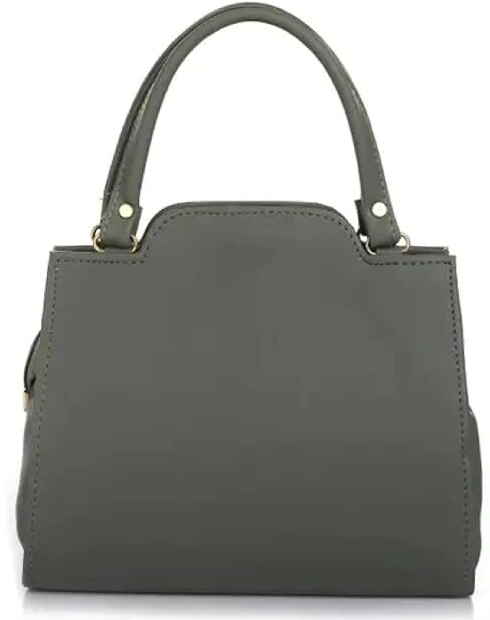 Stylish Green Handbag with Top Handle & Sling Strap