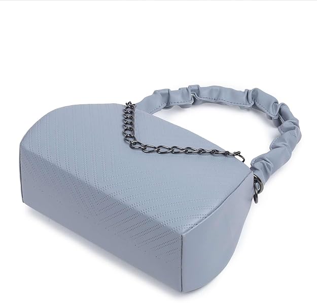 Stylish Textured Handbag with Sling | Premium Women Shoulder Bag (23x15x10 cm)