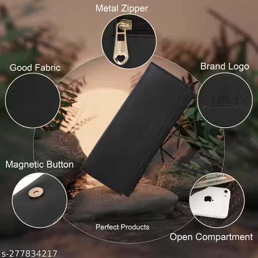 Premium Multi-Partition Clutch Bag for Women