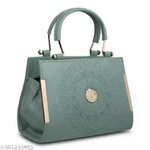 Designer Embossed Handbag with Sling | Premium Women Shoulder Bag (22x15x10 cm)