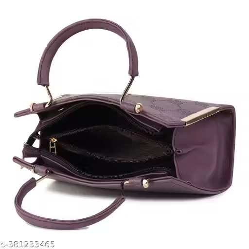 Designer Embossed Handbag with Sling | Premium Women Shoulder Bag (22x15x10 cm)