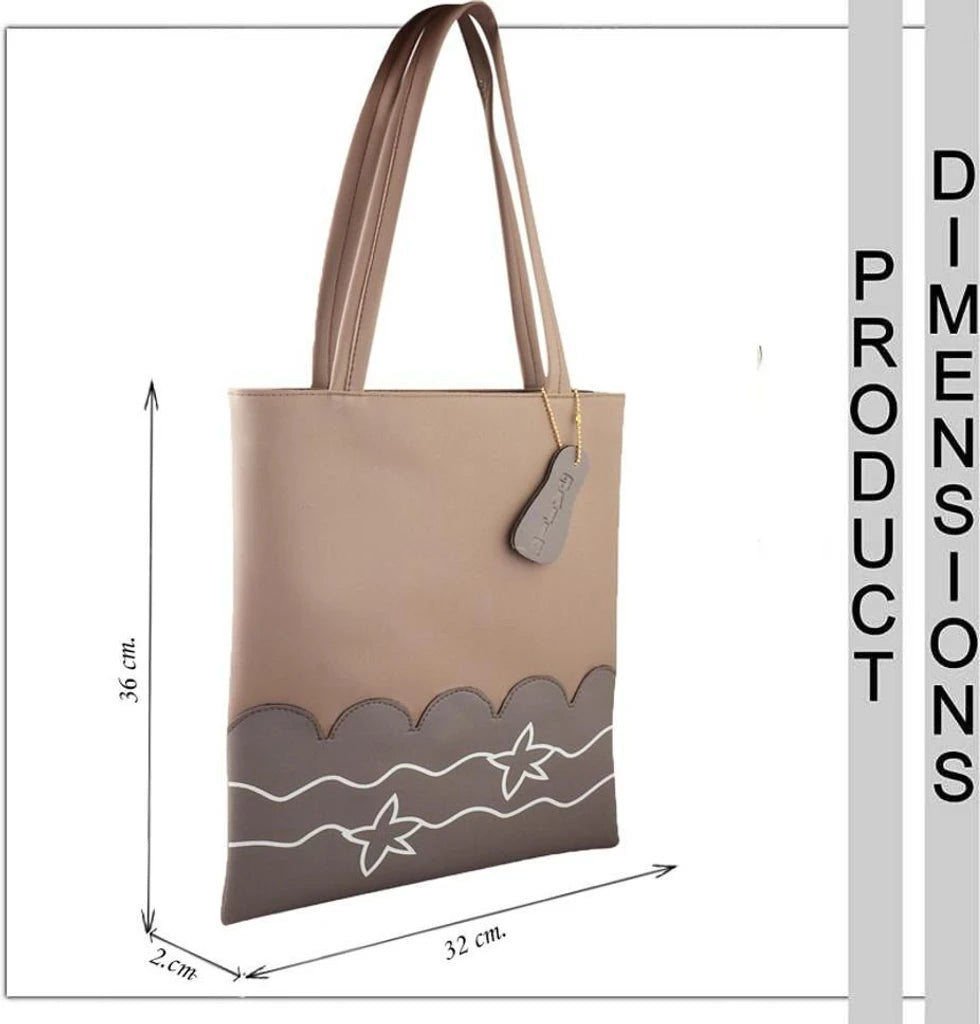 Large Stylish Tote Handbag for Women | Premium Shoulder Bag (32x35x4 cm)