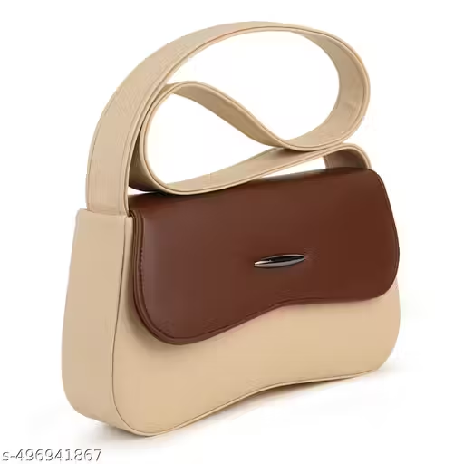 Premium Dual Tone Handbag for Women | Brown & Beige Designer Sling Bag (22x15x10 cm)
