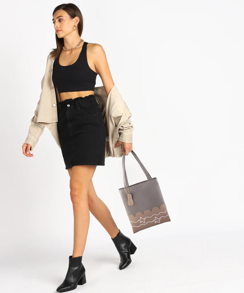 Large Stylish Tote Handbag for Women | Premium Shoulder Bag (32x35x4 cm)