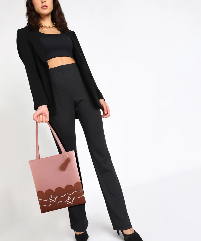 Large Stylish Tote Handbag for Women | Premium Shoulder Bag (32x35x4 cm)