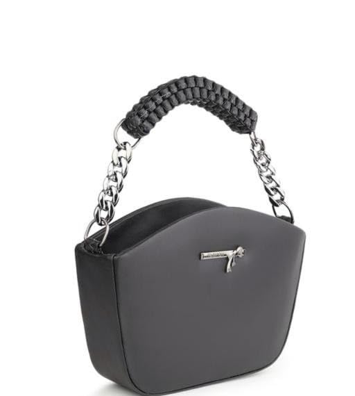 Stylish Black Handbag with Sling | Premium Women Shoulder Bag (20x15x10 cm)