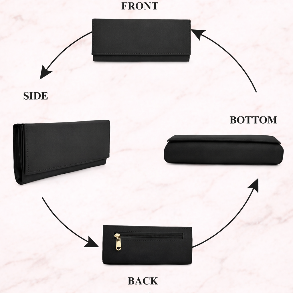 Premium Multi-Partition Clutch Bag for Women