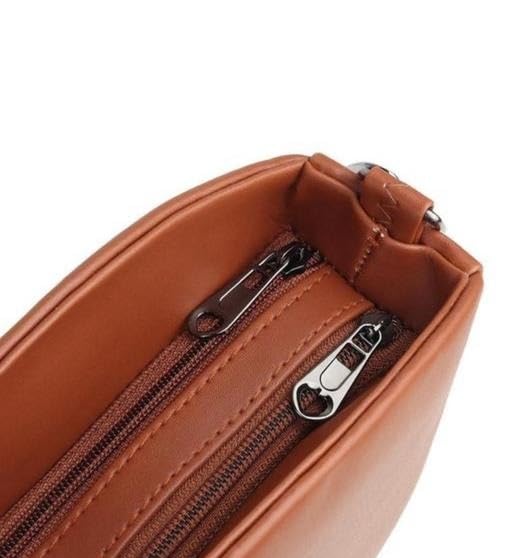 Stylish Brown Handbag with Sling | Premium Women Shoulder Bag (20x15x10 cm)