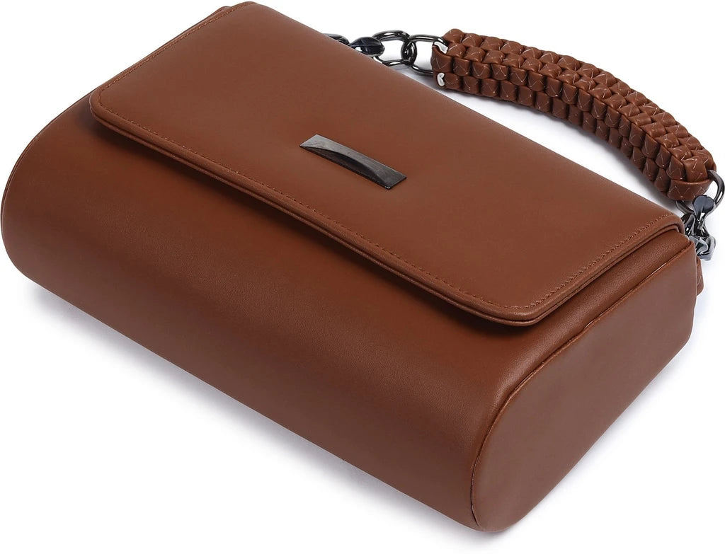 Premium Tan Handbag with Sling | Stylish Women Shoulder Bag (22x15x10 cm)