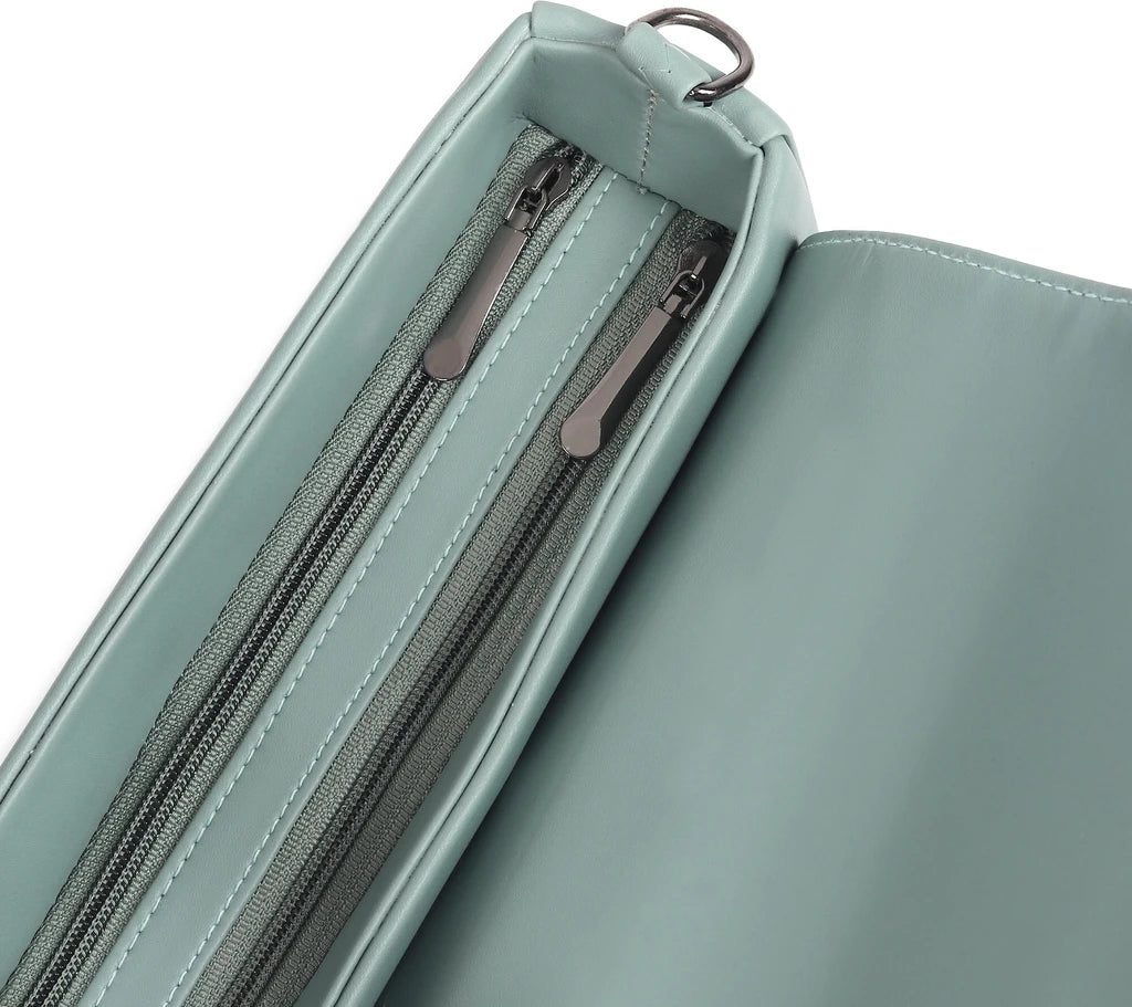 Premium sea green Handbag with Sling | Stylish Women Shoulder Bag (22x15x10 cm)